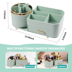 Zufudo model-3016-green right skincare area fits lotions, serums, and palettes