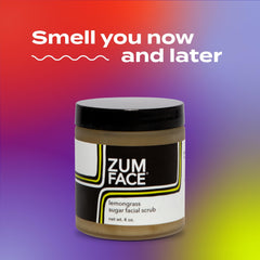 Zum Face Sugar Scrub ingredients jojoba coconut olive showcase nourishing oils