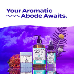 Zum Indigo Wild Goat's Milk Soap Bar foaming action in hand suggests gentle cleansing