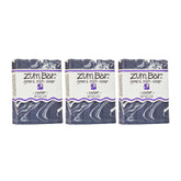 Zum Indigo Wild Goat Milk Soap Cedar closeup shows creamy lather and essential oils.