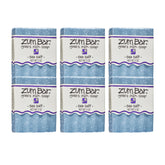 Zum Indigo Wild goat milk soap sea salt six-pack on display for everyday cleansing.
