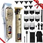 ZUWSUJS professional cordless clipper front-view ergonomic grip for comfortable home grooming.