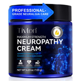 ZVHCFYQR neuropathy relief cream jar demonstrates deep hydration for dry skin.
