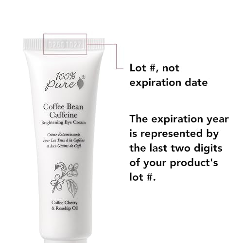 100% PURE Coffee Bean Eye Cream texture close-up demonstrating rapid absorption