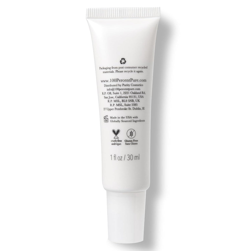 100% PURE Coffee Bean Eye Cream vitamin E highlight for nourishing hydration and antioxidant protection