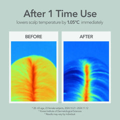 107 Scalp Cooling Breeze Shampoo pouring lather—gentle, refreshing cleanse.