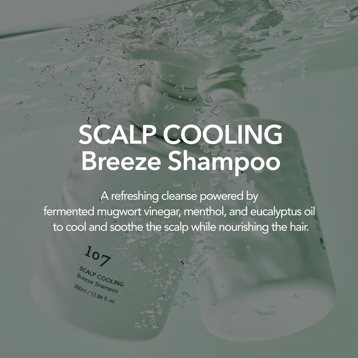 107 Scalp Cooling Breeze Shampoo soft hair after wash—hydrated and manageable.
