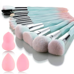 111 pink blue gradient makeup brush set packaging box ideal for gifting