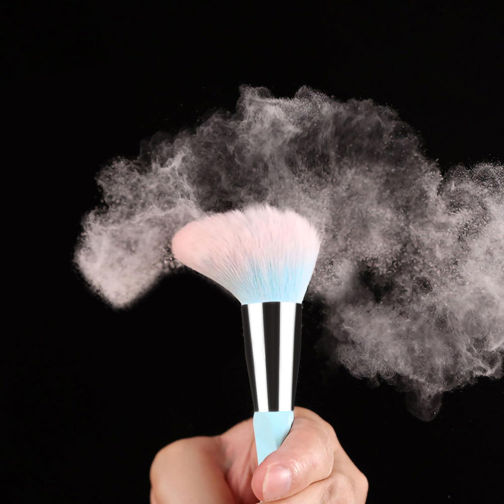 111 powder brush pink blue gradient for seamless powder application