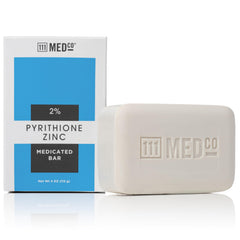 111MedCo pyrithione zinc bar packaging illustrates medicated cleanse option