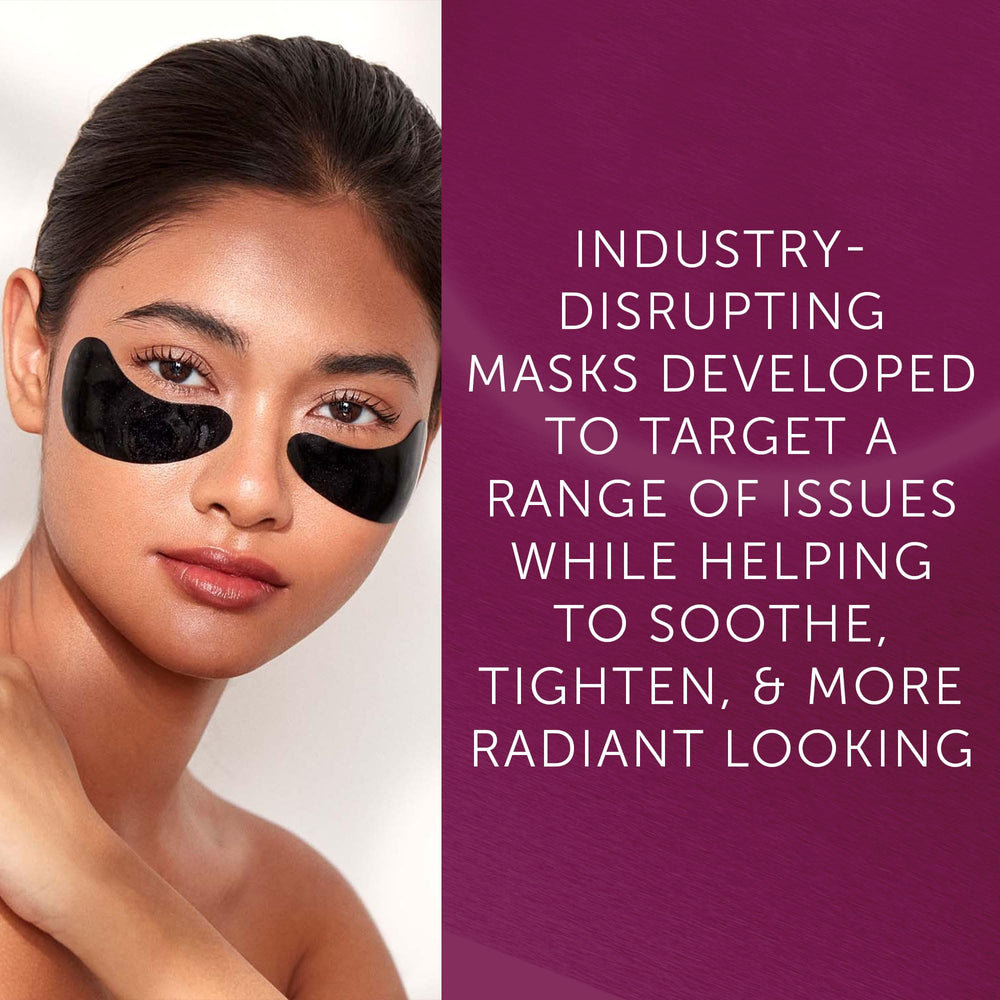 111SKIN Black Diamond Eye Mask closeup highlights soothing hydrogel for daily under-eye care.