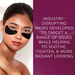 111SKIN Black Diamond Eye Mask closeup highlights soothing hydrogel for daily under-eye care.
