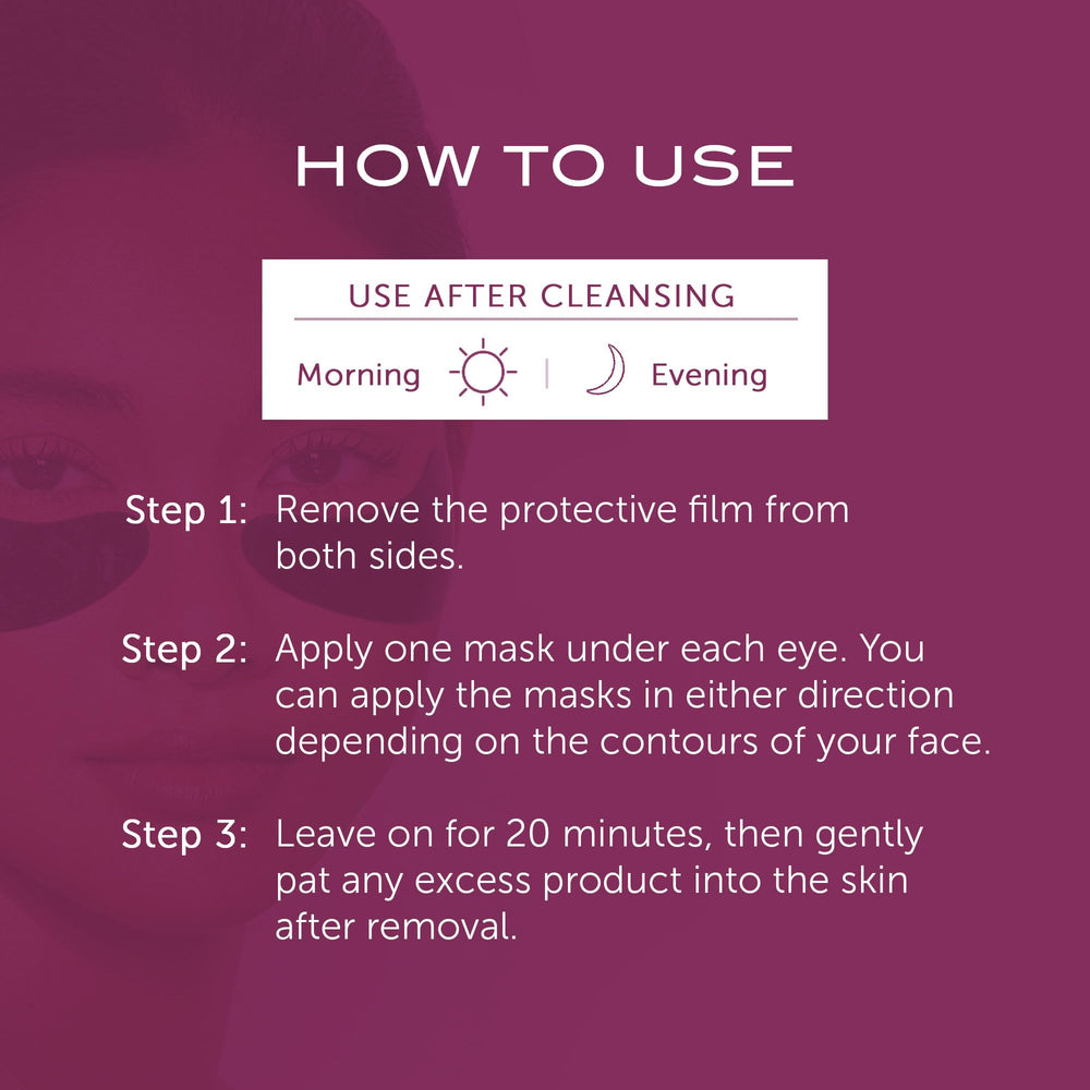 Vitamin E in 111SKIN Cryo De-Puffing Eye Mask nourishes the eye area.