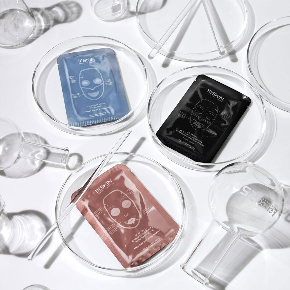 111SKIN Rose Gold Brightening Masks set of five packaging.
