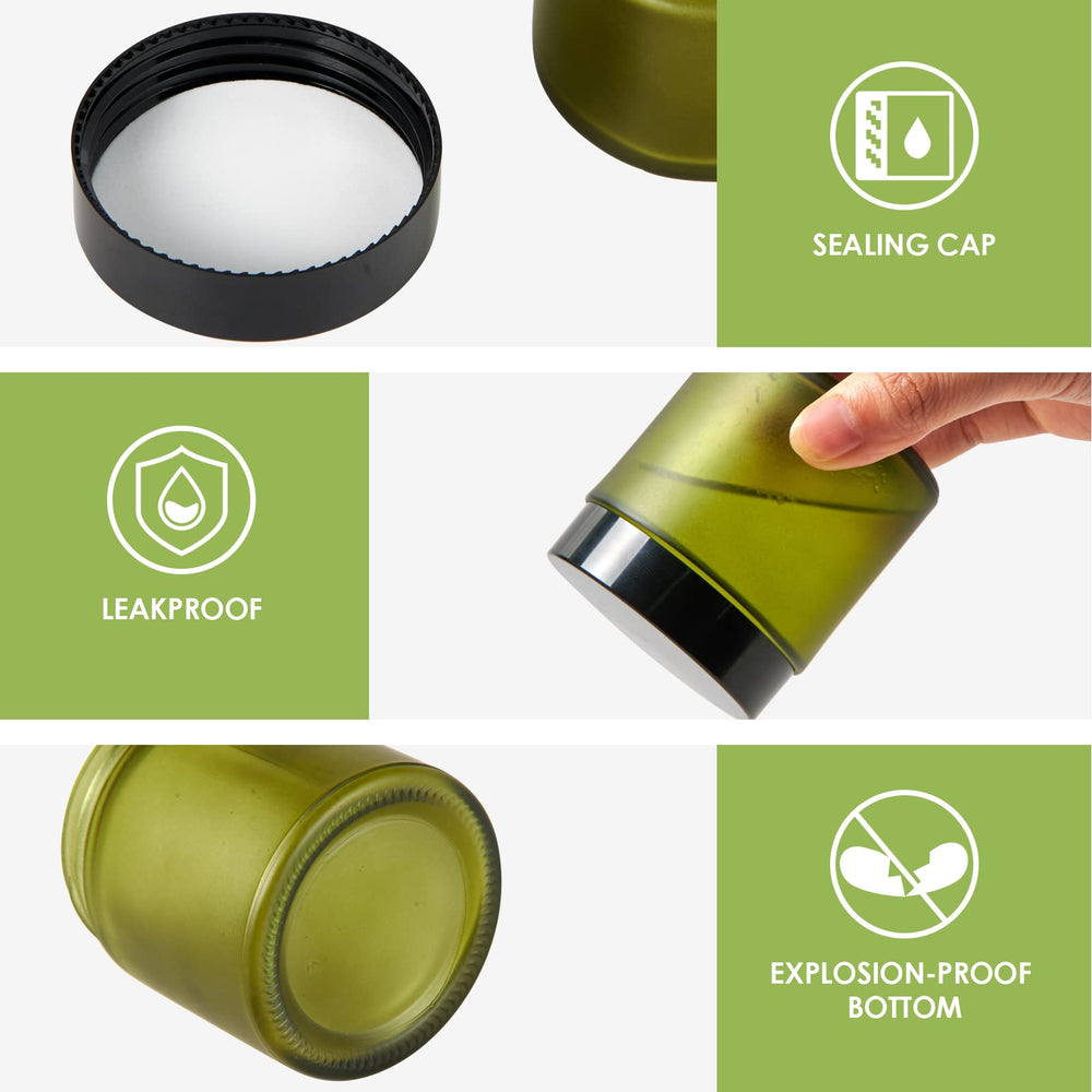 11 Hoa Kinh clear impact of airtight storage jars for cosmetics and creams.
