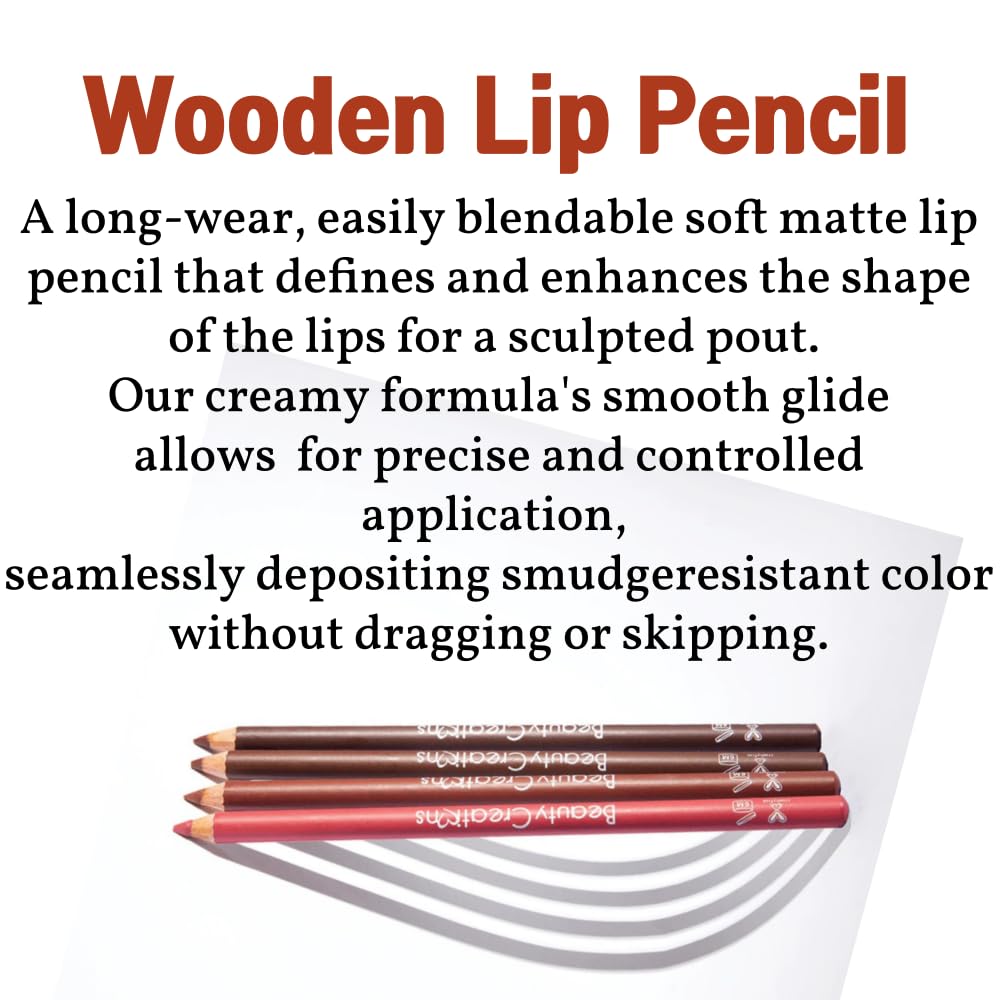 12 Colors Wooden Lip Liner Set individually wrapped pencils emphasize hygiene and travel convenience.