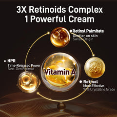 1HEROLABS Retinol Moisturizer ingredients page with hyaluronic acid for moisture retention.