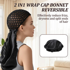 2 In1 Wrap Cap Bonnet Reversible folded compact demonstrates travel-ready design for bags.