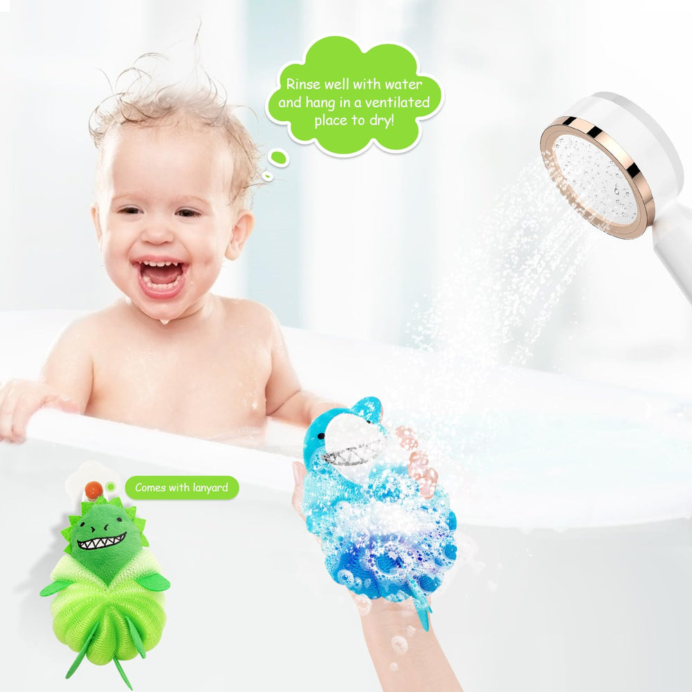 2 Pack Kids Bath Sponges gift-pack idea for kids' bath routines