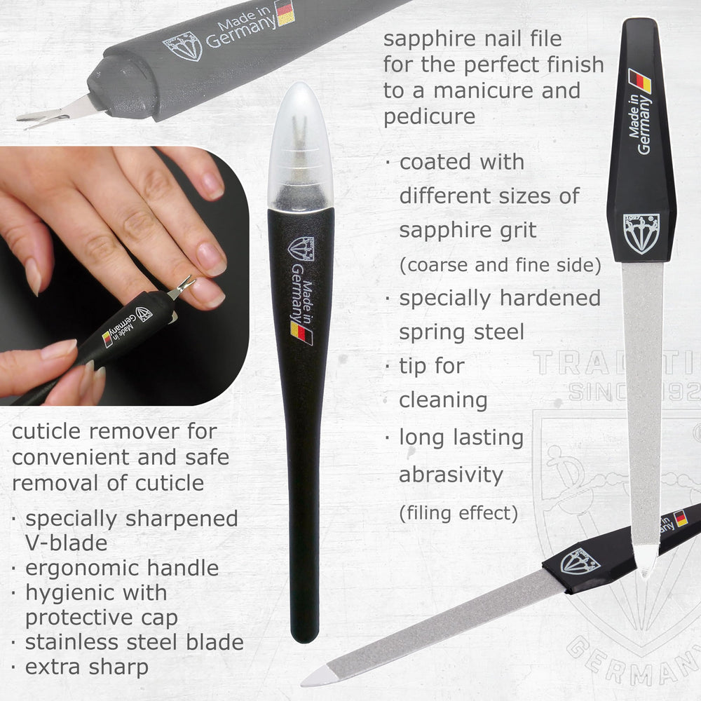 3 Swords Germany cuticle nipper close-up—precise bite for neat cuticle work.