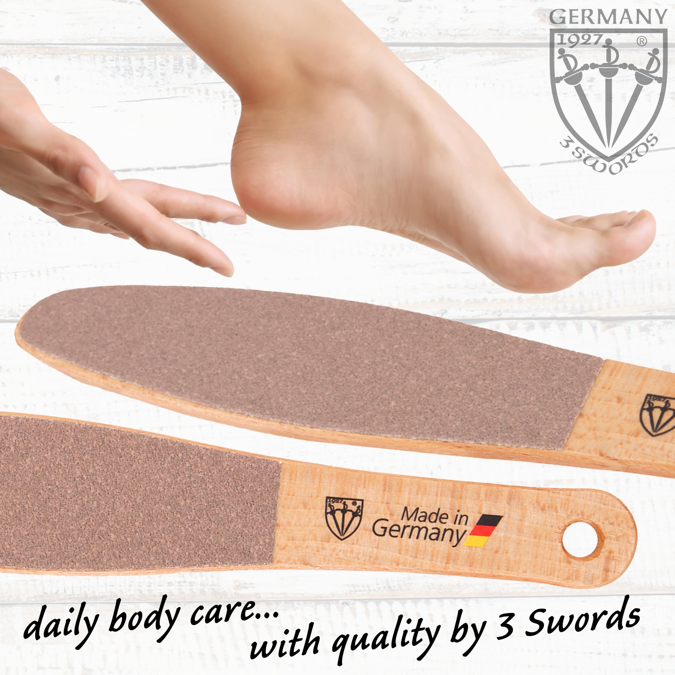 3 Swords Germany foot file used dry delivers best results for foot care