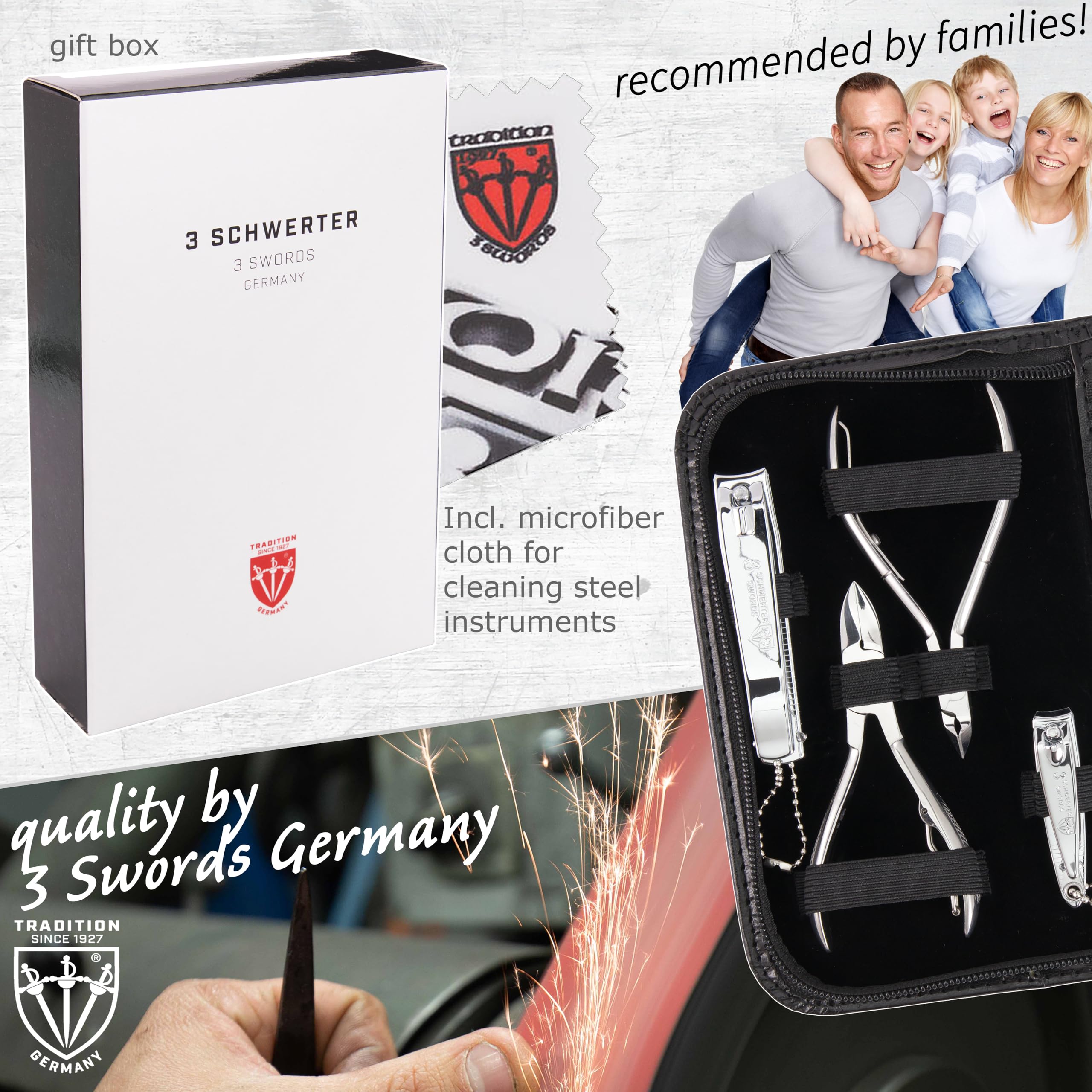 3 Swords Germany leather gift box—unbox-ready presentation for gifting occasions.