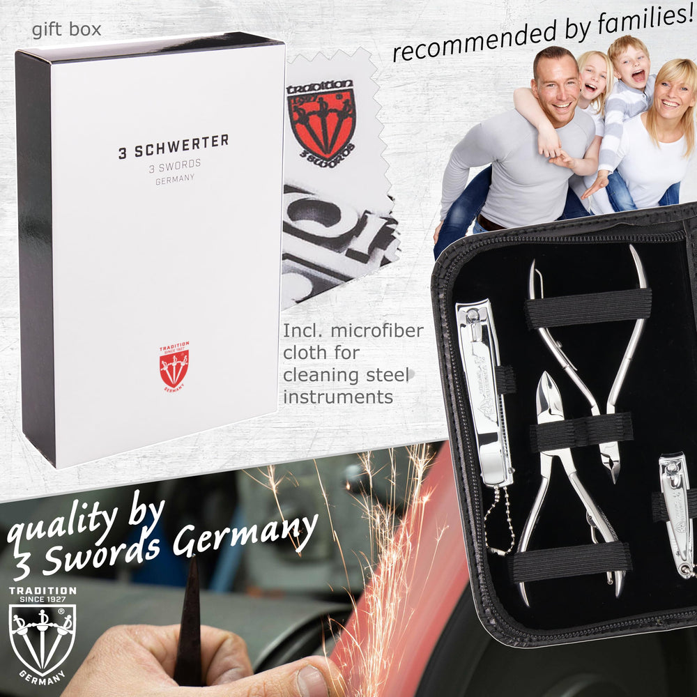3 Swords Germany leather gift box—unbox-ready presentation for gifting occasions.