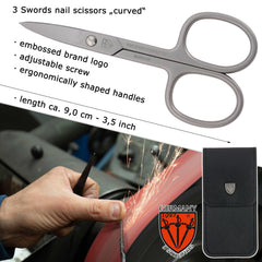 3 Swords Germany manicure pedicure tools enable precise trimming and hygienic grooming.