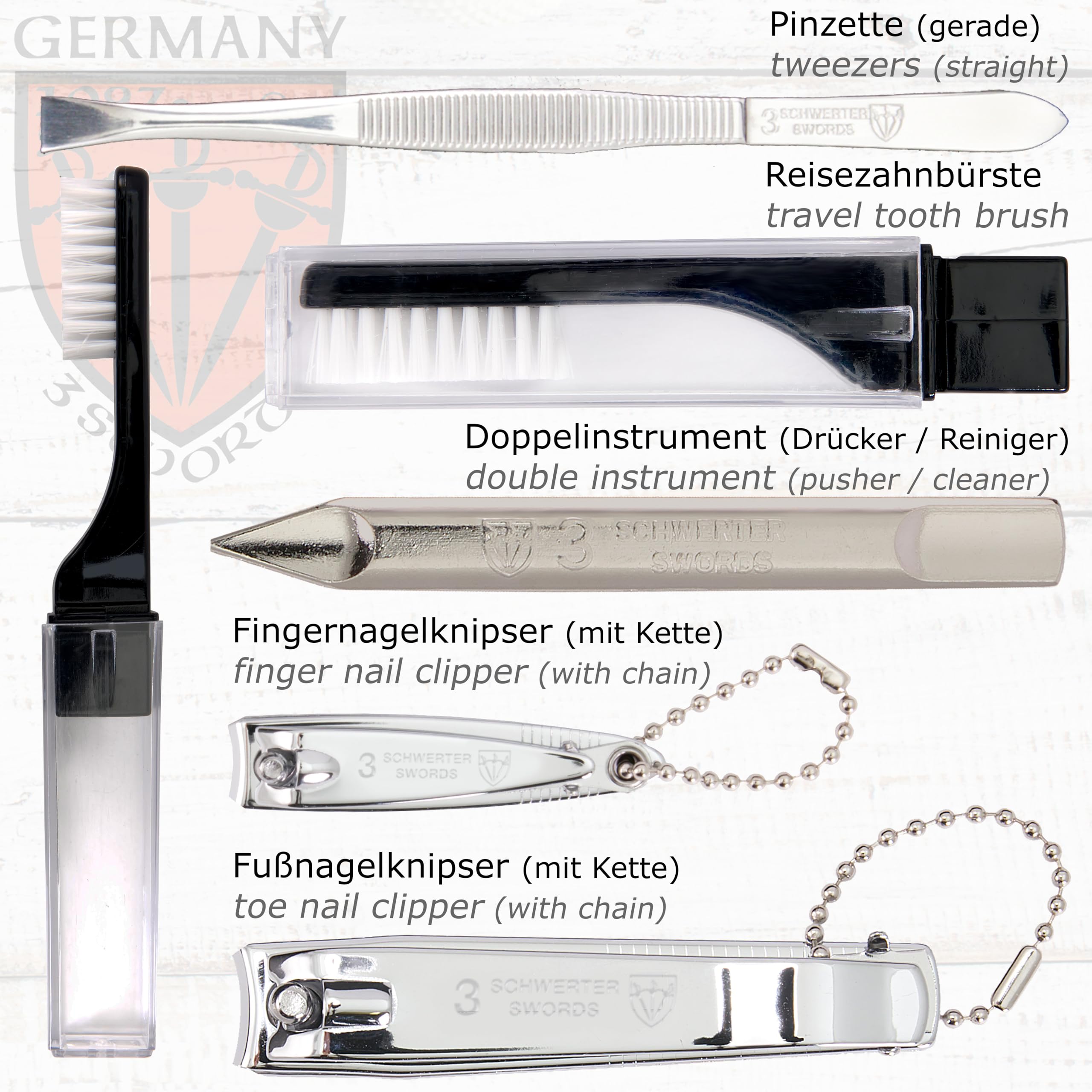 3 Swords Germany toe nail clipper for precise toenail shaping.