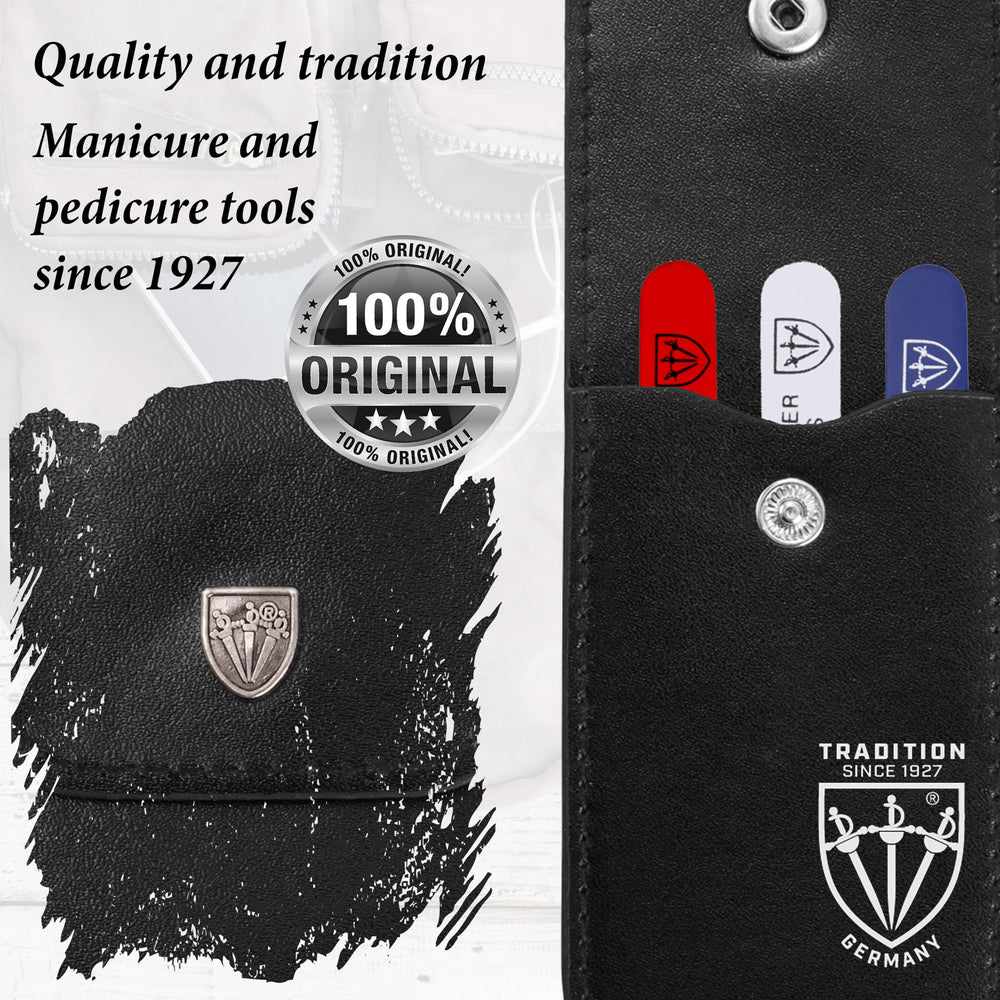 3 Swords Germany gift-ready tweezer set packaging for home or travel grooming.