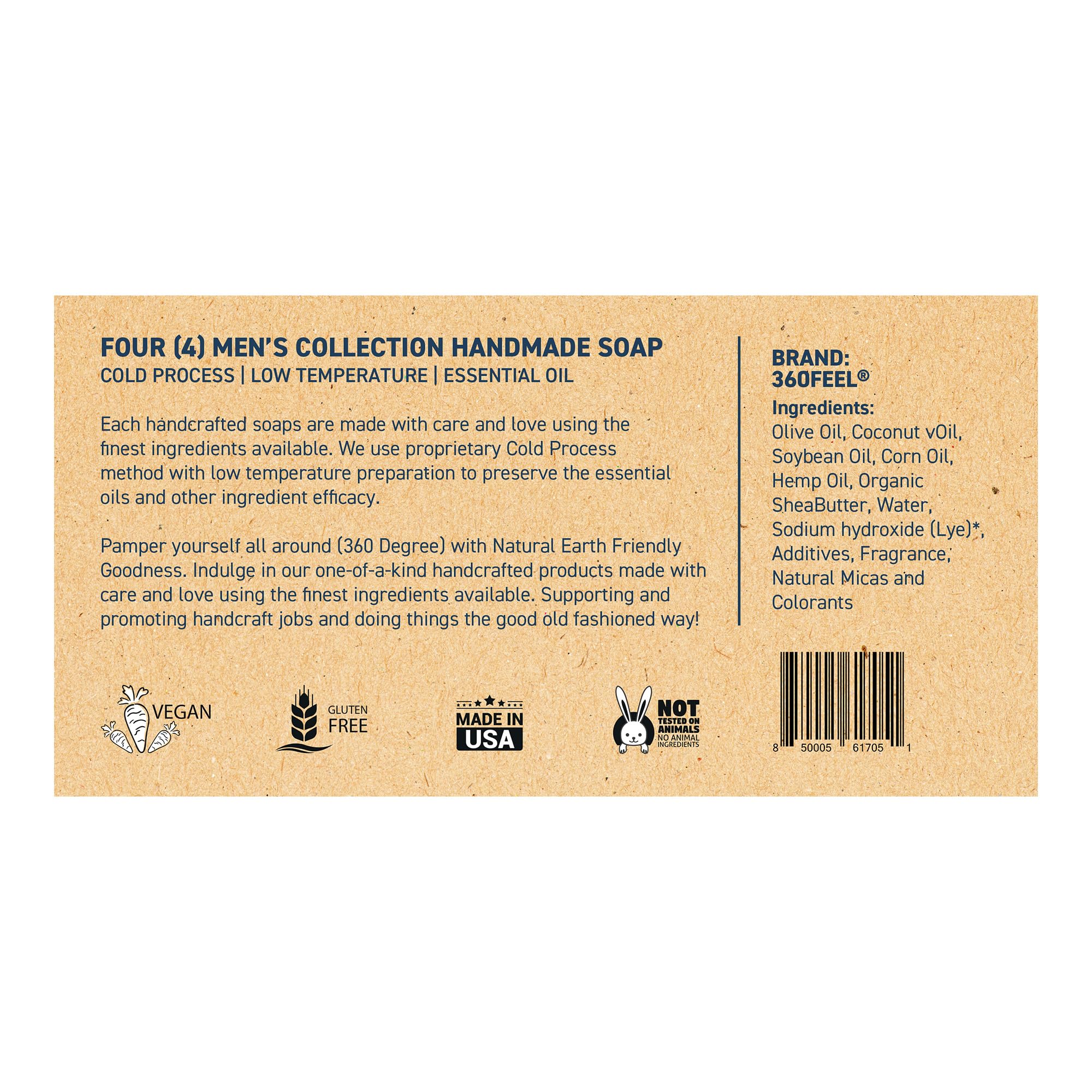 360Feel four-pack display offers convenient scent variety for any routine.