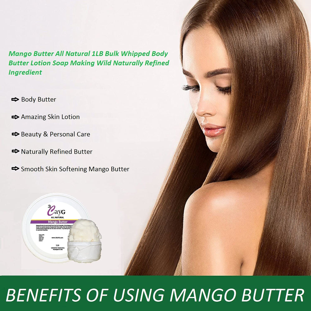 3CAYG Mango Butter in jar for DIY lotions and balms.