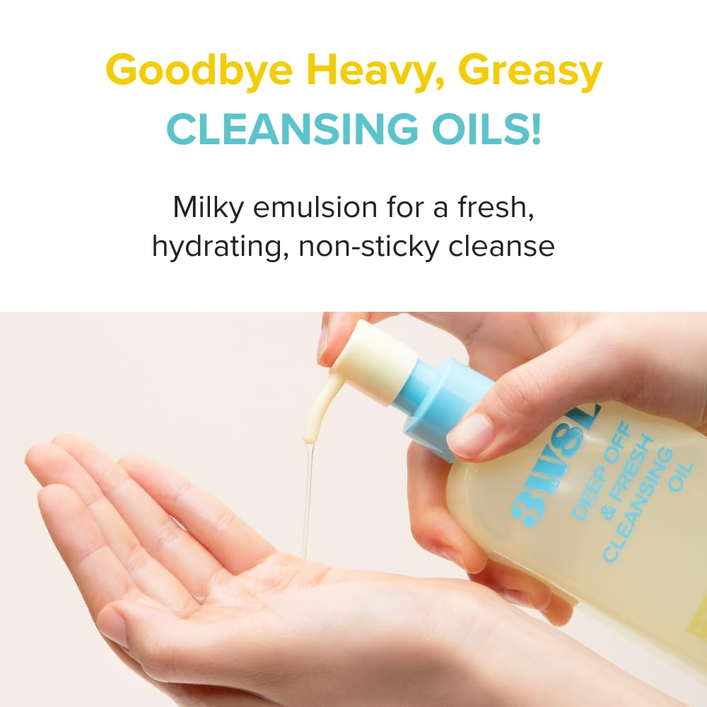 3W8L Deep Off makeup removal close-up highlights quick emulsification for busy mornings