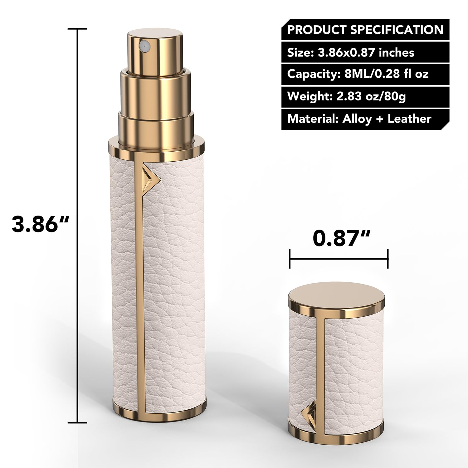 3zorqinron pocket-size cologne spray for easy fragrance touch-ups during travel.