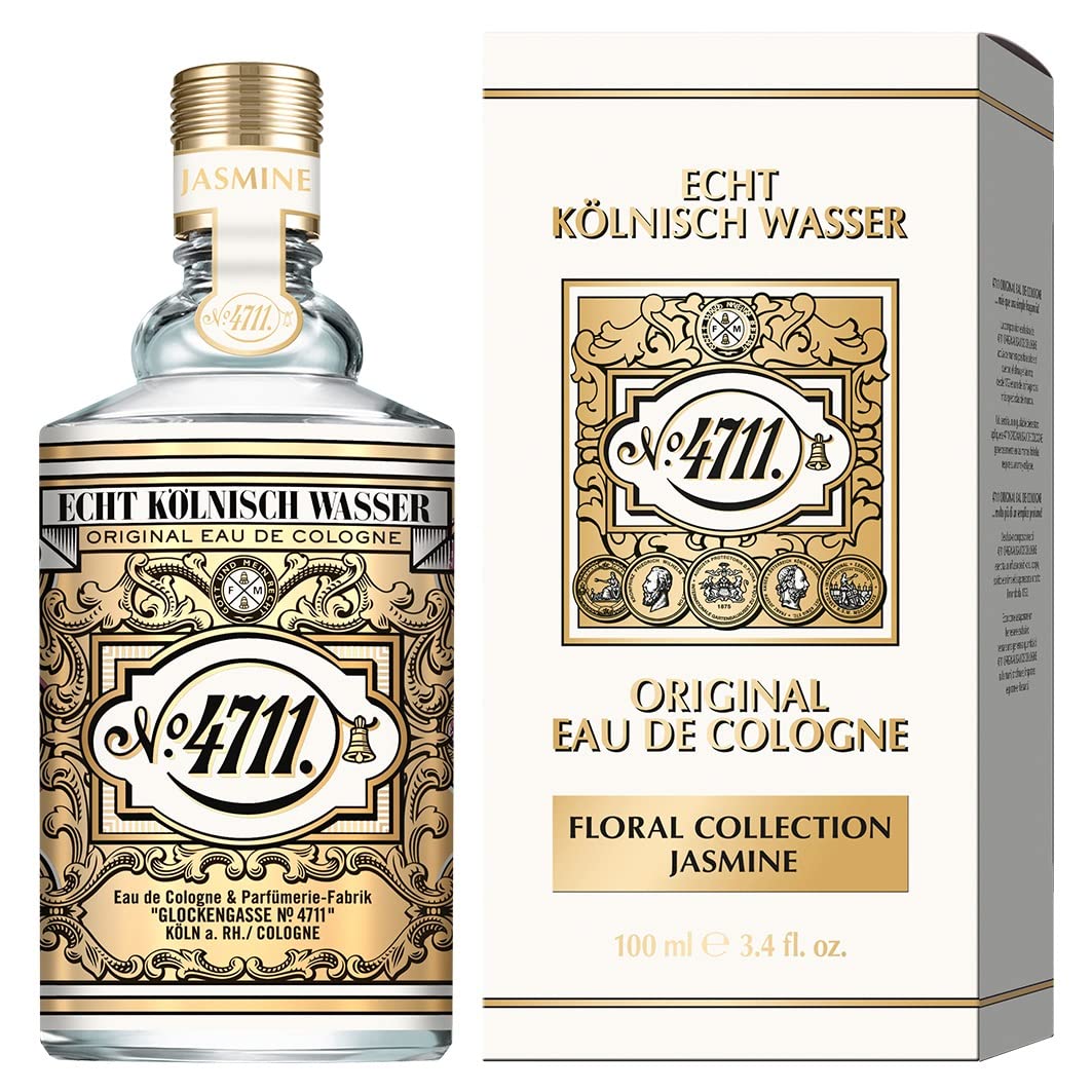 4711 Floral Collection Jasmine bottle highlights crisp bergamot and jasmine notes for everyday use.