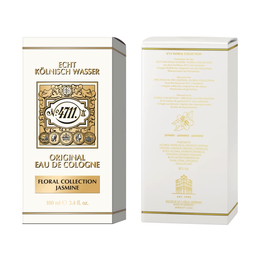 4711 Jasmine fragrance on skin evokes fresh citrus and floral muse.