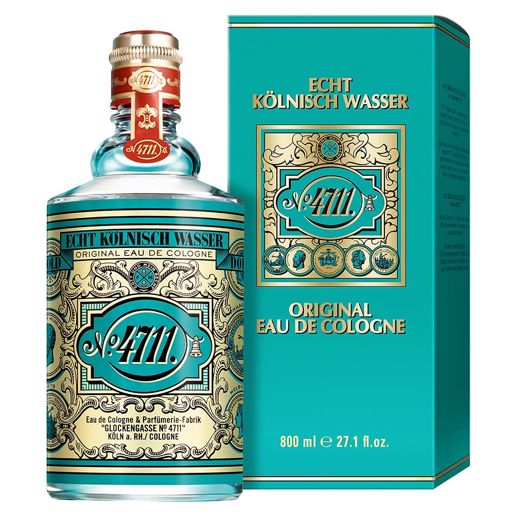 4711 Original Eau de Cologne Splash 800ml bottle, refreshing citrus energy for daily revitalization