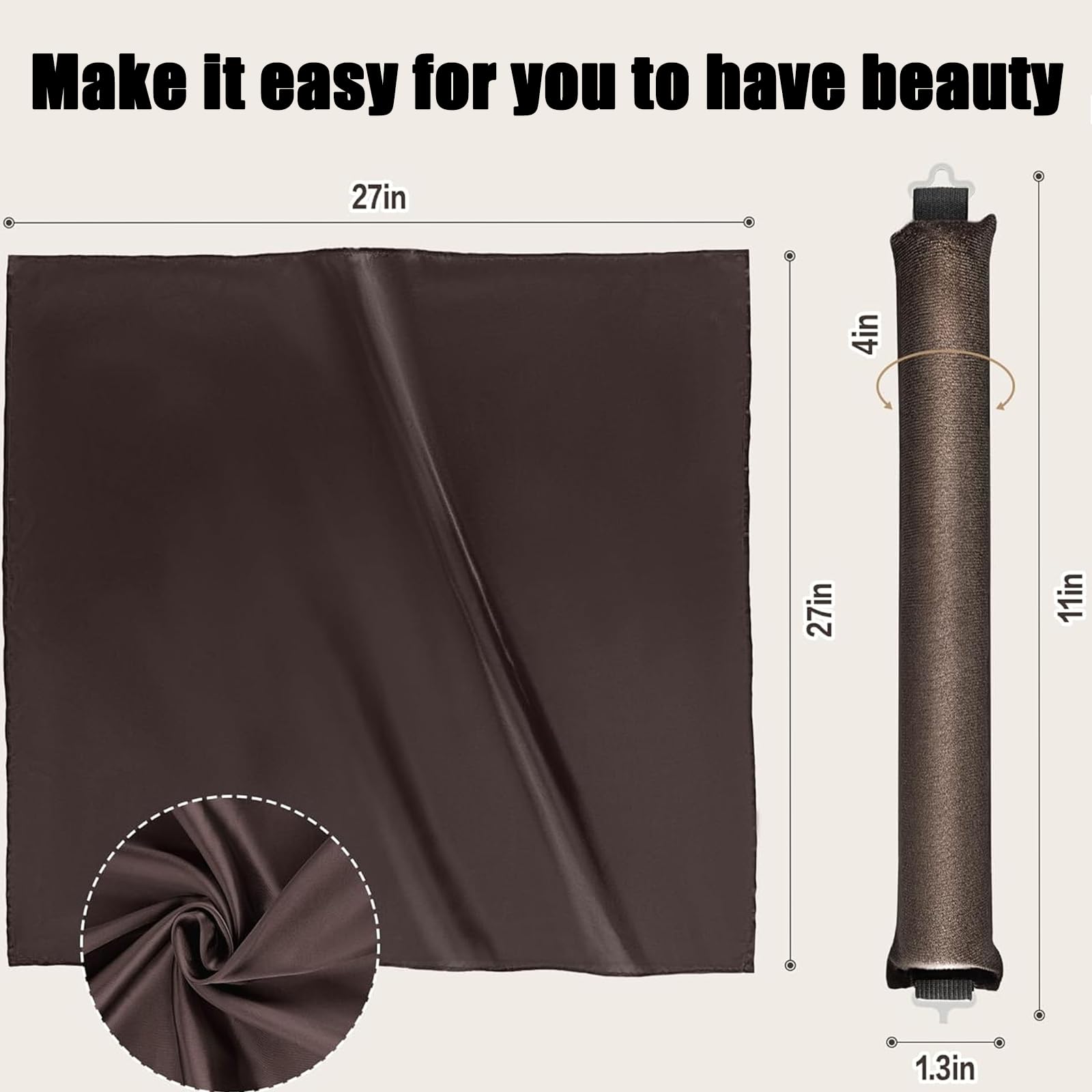 5Pcs heatless hair curler damage-free styling for healthier mornings