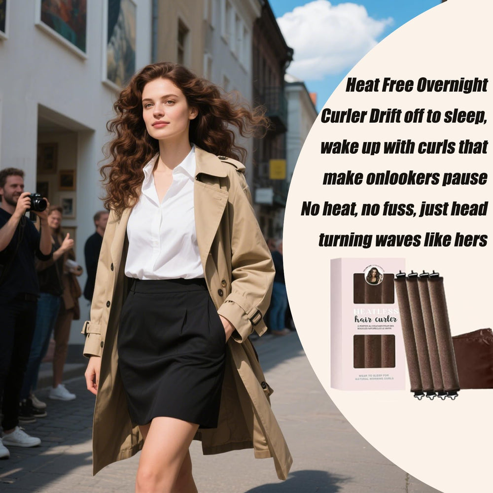 5Pcs heatless hair curler soft velvet wrap reduces snag while shaping lasting curls
