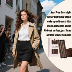 5Pcs heatless hair curler soft velvet wrap reduces snag while shaping lasting curls