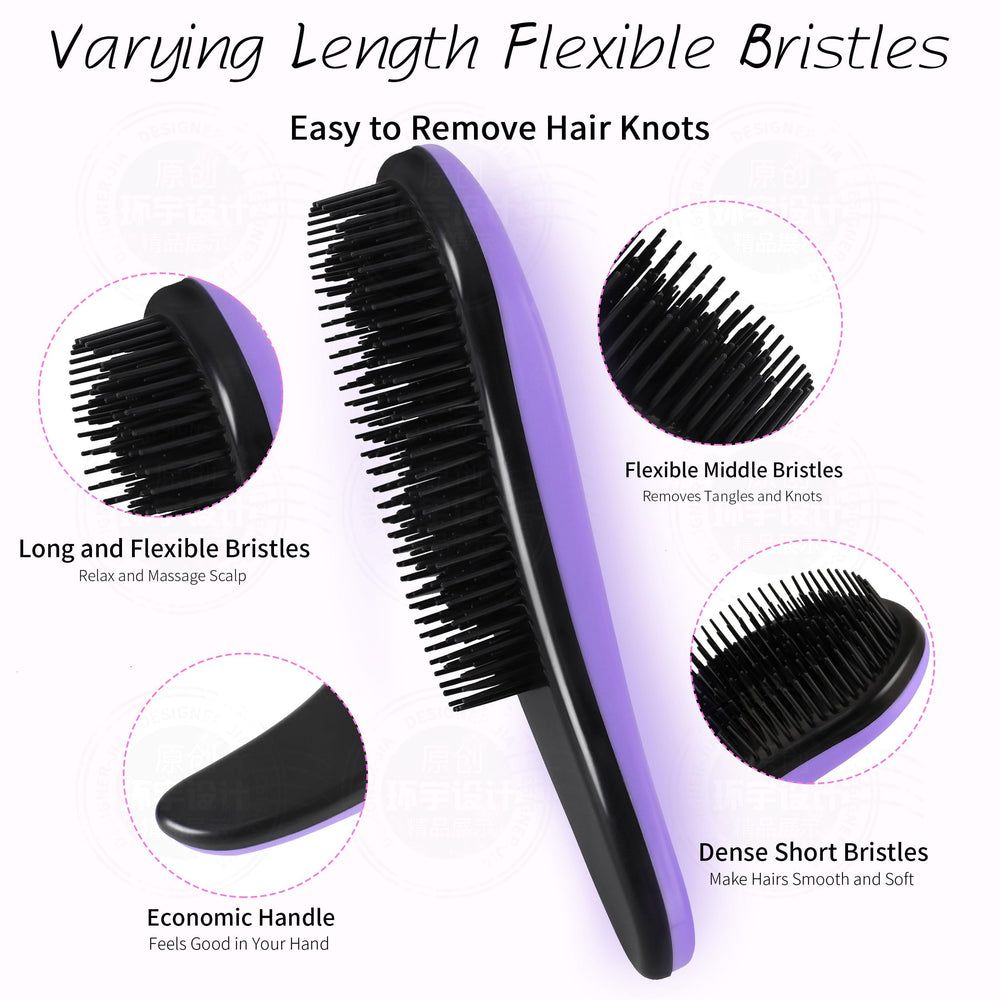 79STYLE detangler brush travel pack convenient for on-the-go styling.