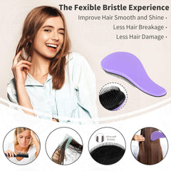 79STYLE detangler brush wet hair detangling for knot removal.