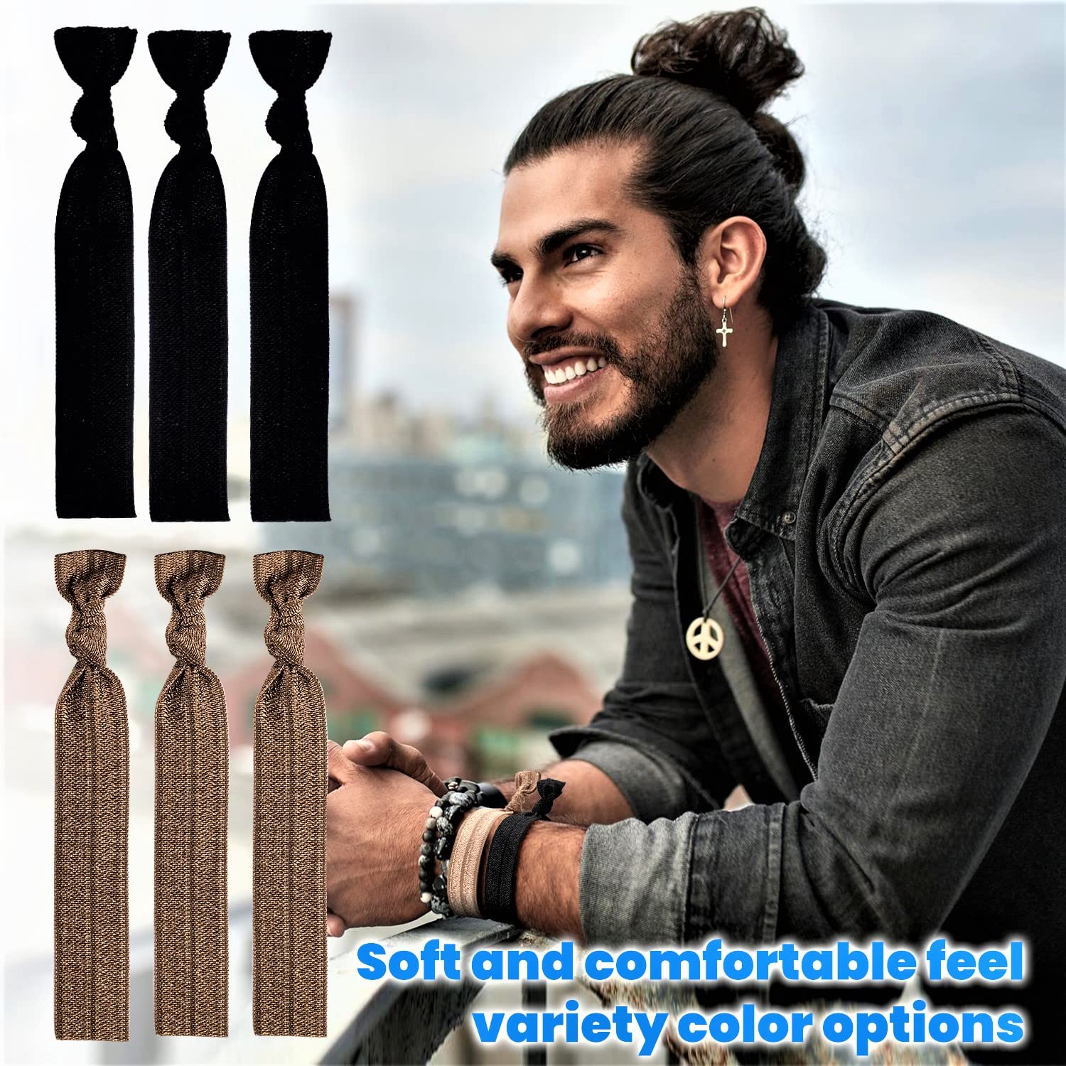 79STYLE long hair ponytail holder keeps thick hair comfortable daily use