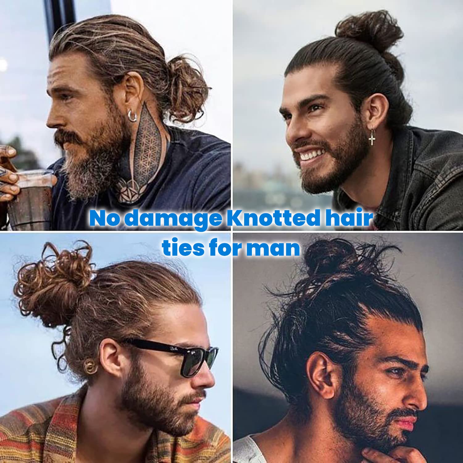 79STYLE men hair ties as versatile styling accessory for casual and formal looks