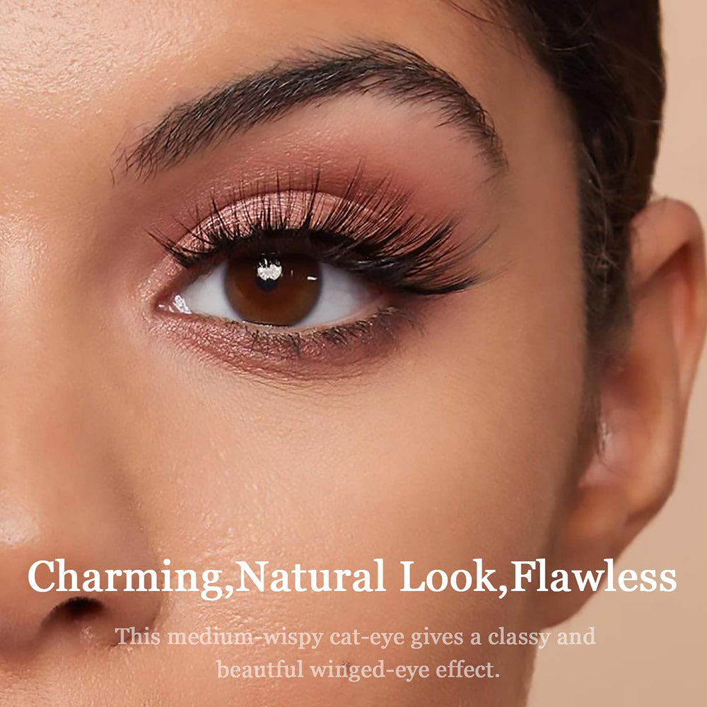 7C SEVENCROWN soft fiber lashes reveal comfortable, natural-looking volume
