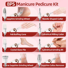 7d24hcare ergonomic non slip grip enables comfortable handling during detailed nail work