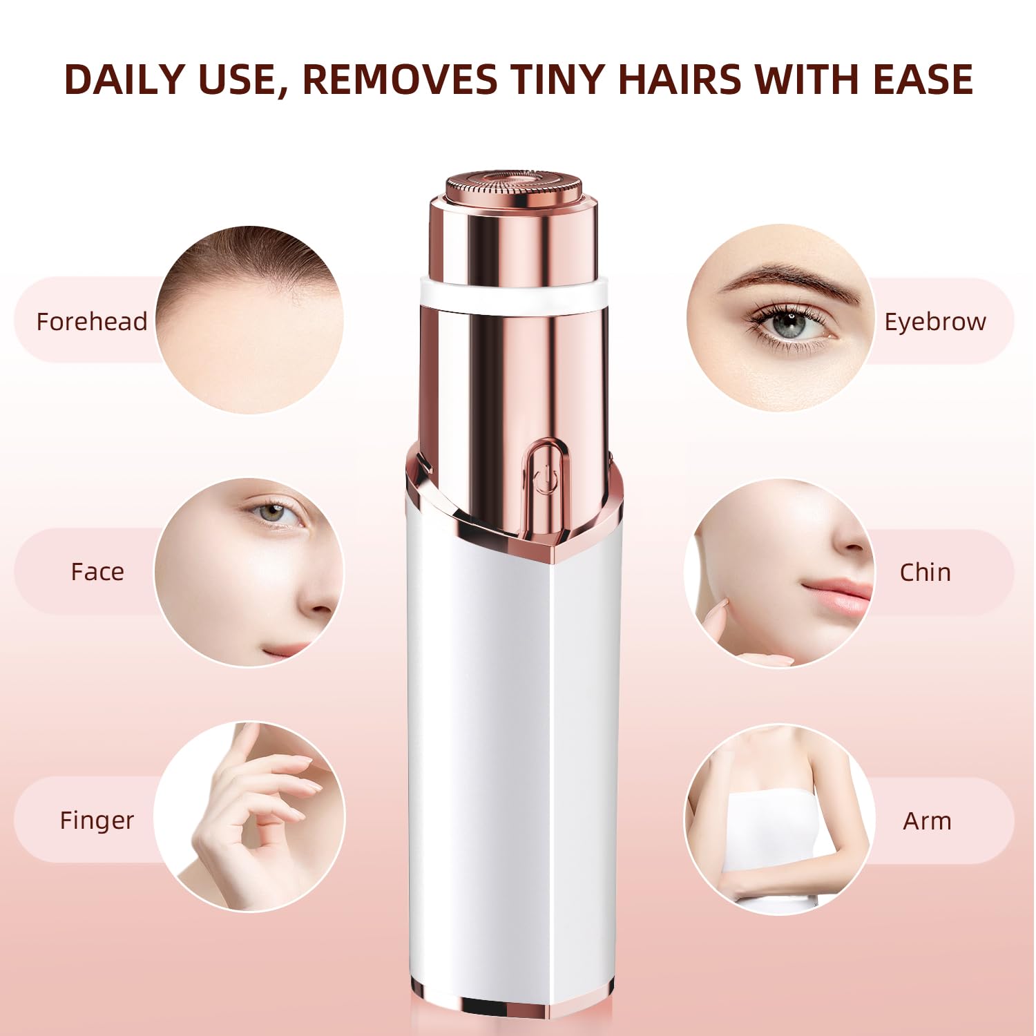 7d24hcare facial hair remover compact travel view highlights purse-ready portability.