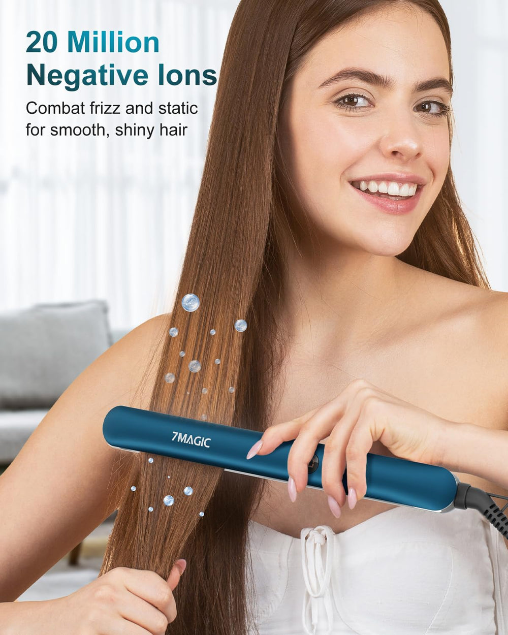 7MAGIC 3D floating plates adapt to hair contours for gentler glide.