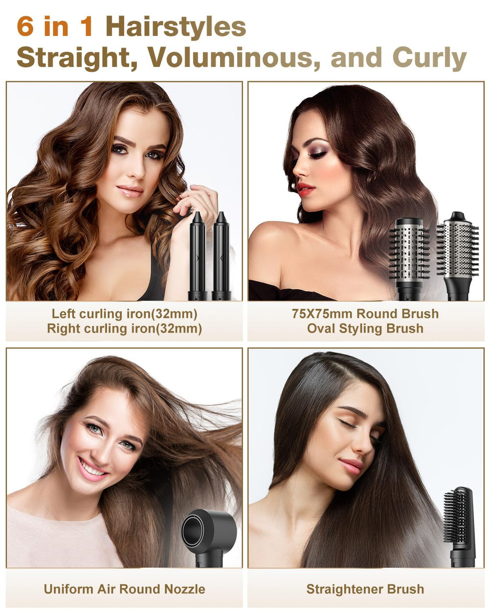 7magic 6-in-1-styler-attachments showing versatile straight, curl, and volume options