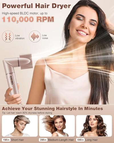 7MAGIC curling using Coanda effect for efficient, salon-like curls.